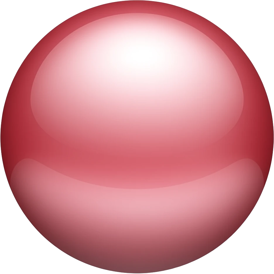 red pearl - circular icon copy/paste emoji