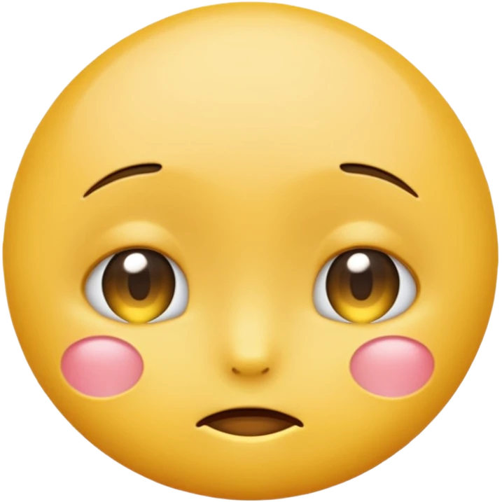 make the yellow emoji shy emoji