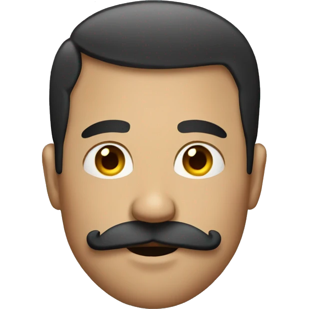 man with mustache and breast emoji
