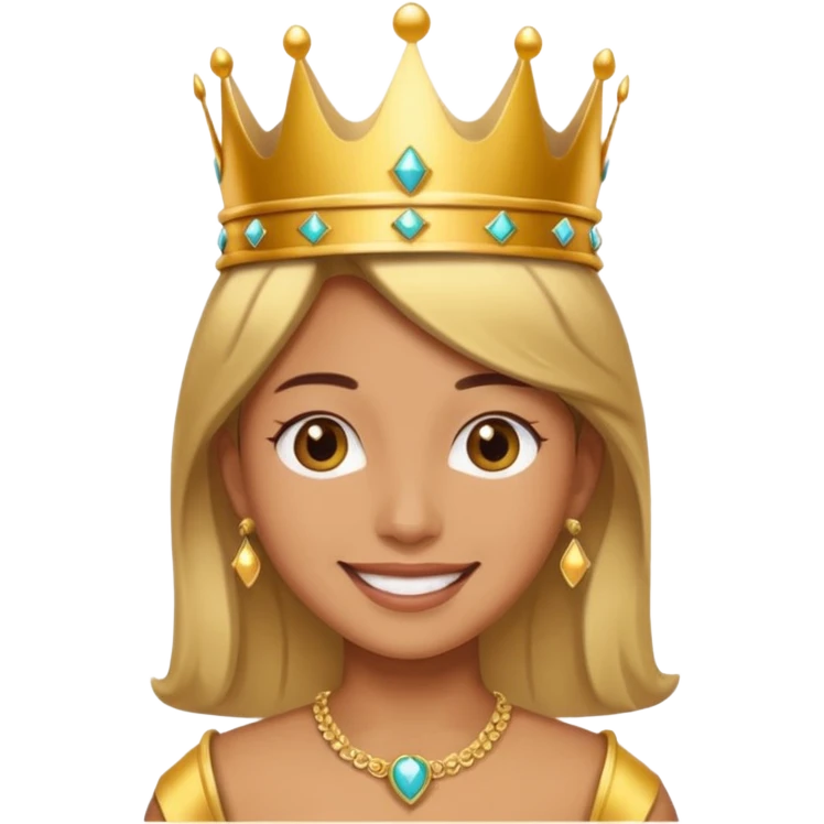 Una persona enamorado y con una corana emoji