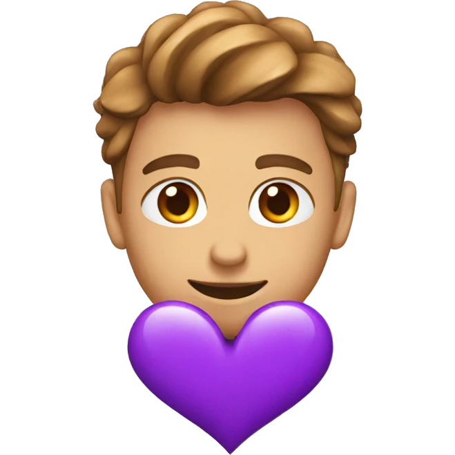 Purple heart break  emoji