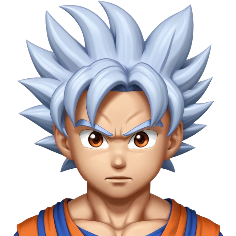 Goku mastered ultra instinct emoji