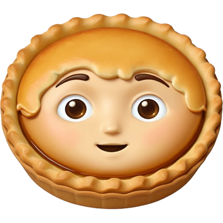 tart food in 3d memoji style no faces emoji