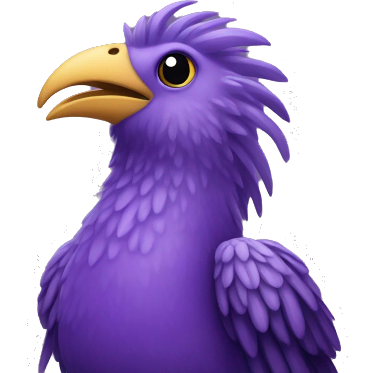 Purple Liverbird emoji