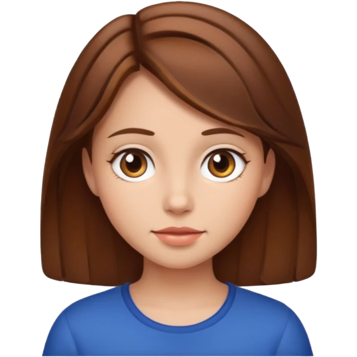 girl with brown hair emoji