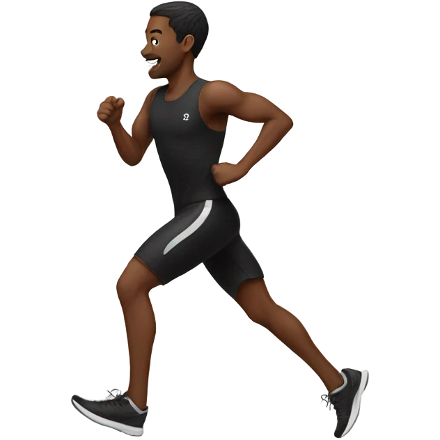 Run  ,black emoji