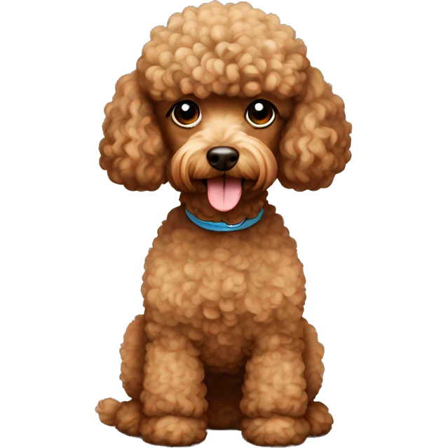 brown mini poodle emoji