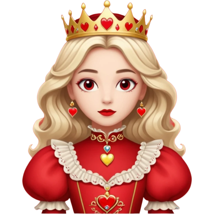 Freya Skye lose my head junior Eurovision 2022 red queen of hearts style emoji