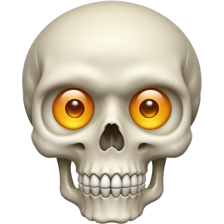 Skull for eyes emoji