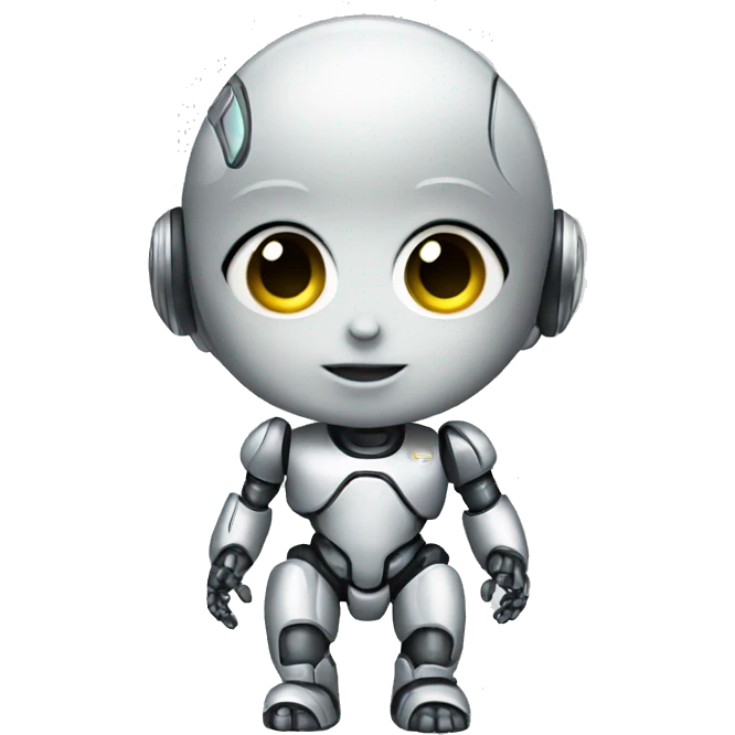 A robot baby emoji