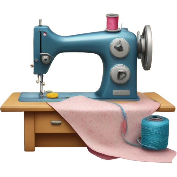 Cat sewing emoji