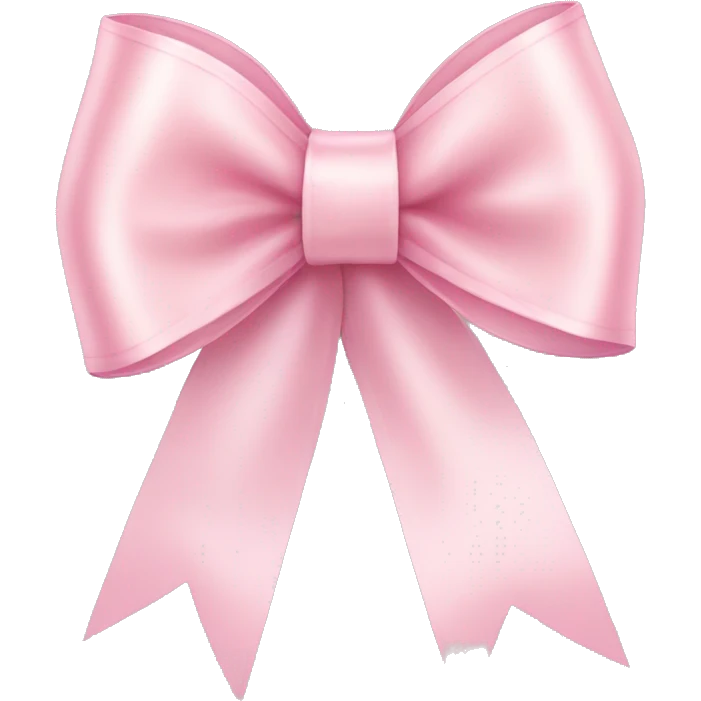 light pink ribbon bow emoji