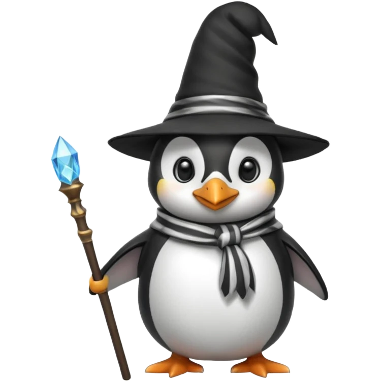 Penguin Wizard emoji