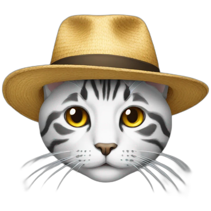 hat in cat emoji