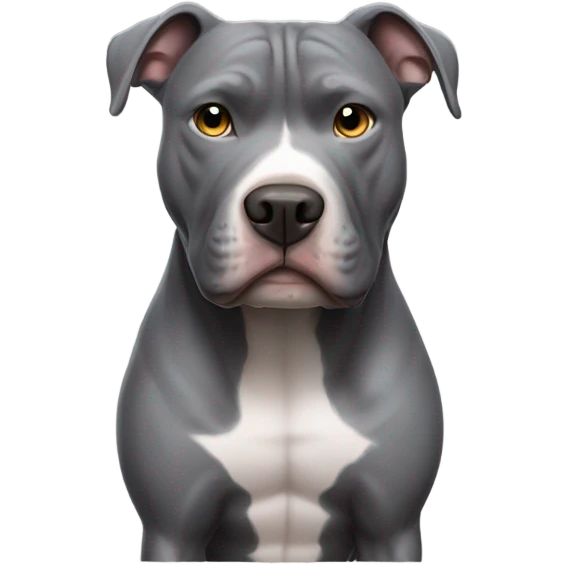 Grey pitbull emoji