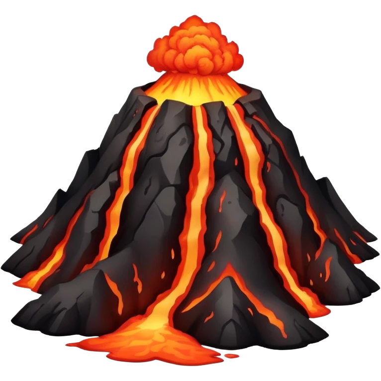 Hawaiian volcano emoji