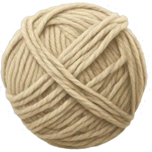 Beige Ball of yarn  emoji