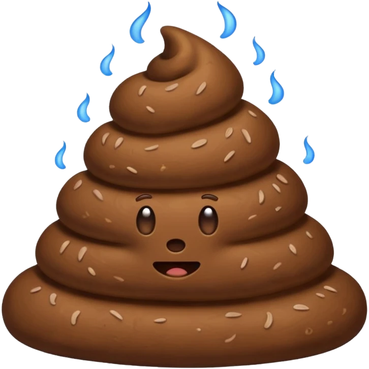 Poop pooping emoji