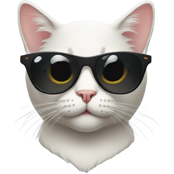Cat with sunglasses  emoji