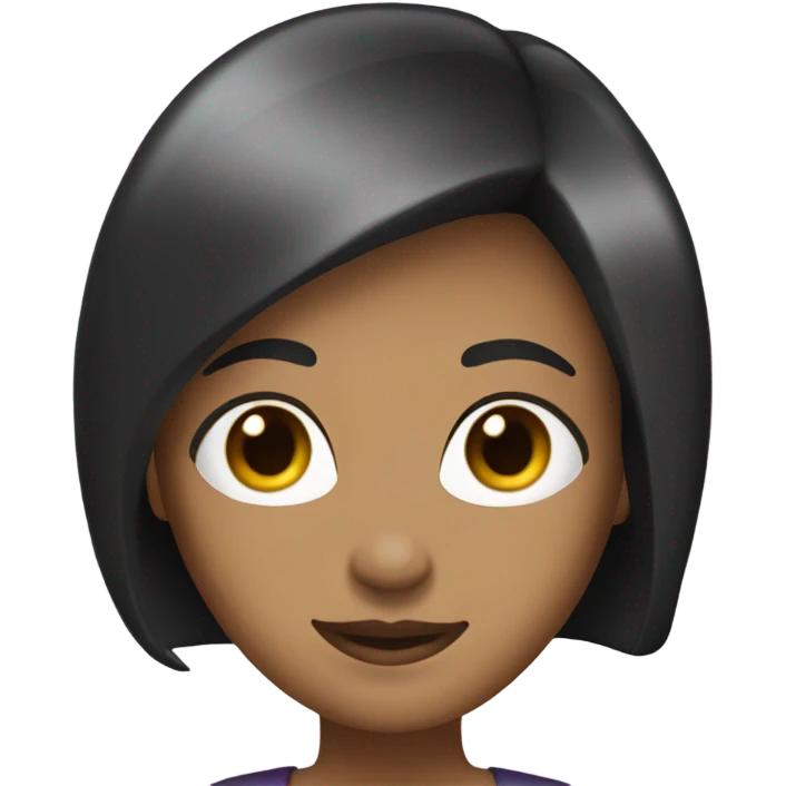 medium tone queen with a bob haircut (black hair) emoji