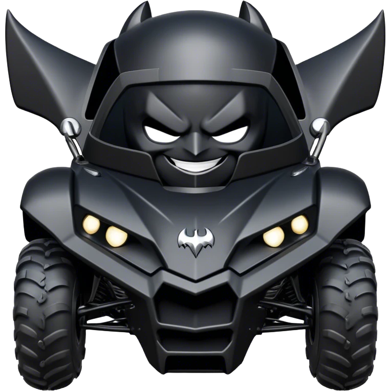 batmobile atv quad banshee front with a smile emoji