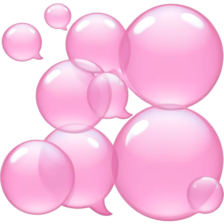 Light pink text messages emoji
