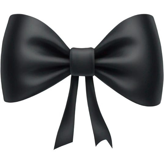 black bow emoji