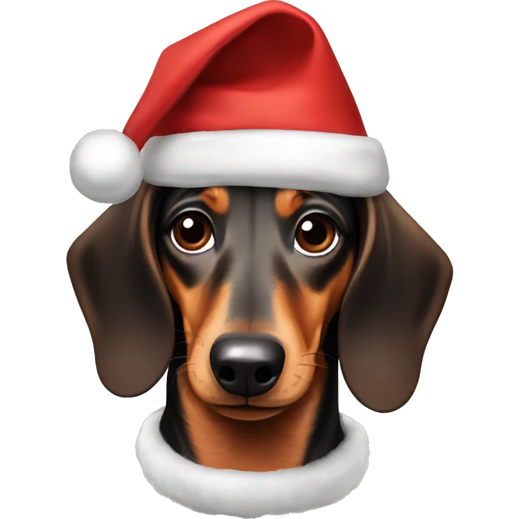 Dachshund Christmas  emoji