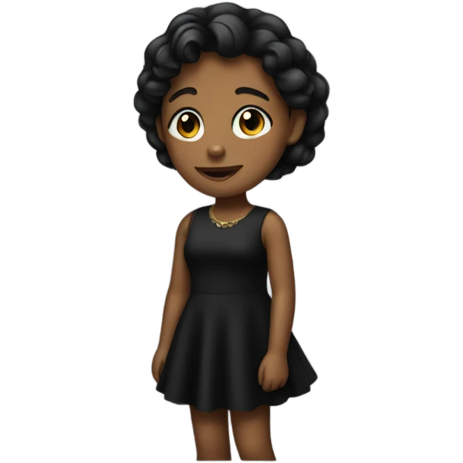 The girl in the black dress emoji