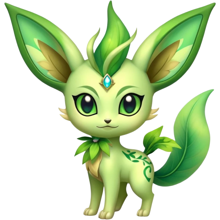 Shiny Exotic Sprigatito-Celebi-Leafeon-Hybrid-Creature emoji