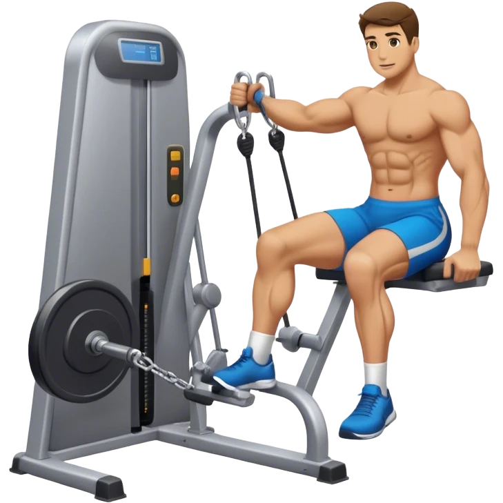 man cable-machine-leg-exercise emoji