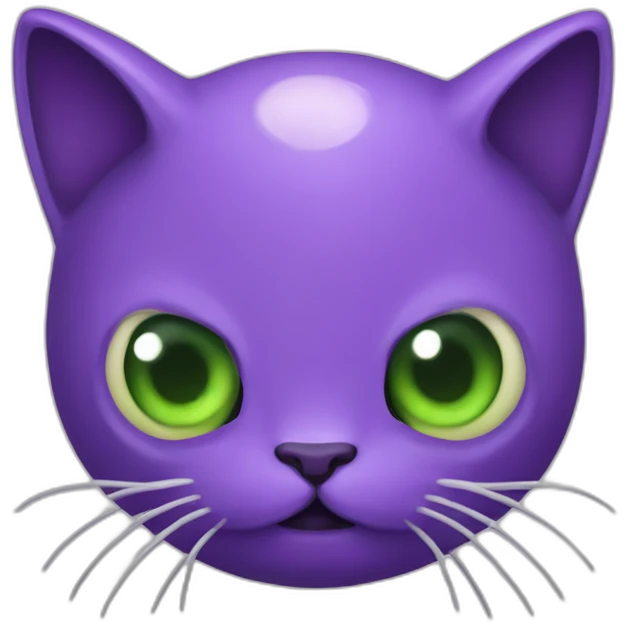 Purple Cathulhu with cat head and tentacle body with heart eyes emoji