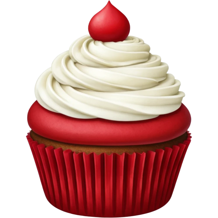 red velvet cupcake emoji