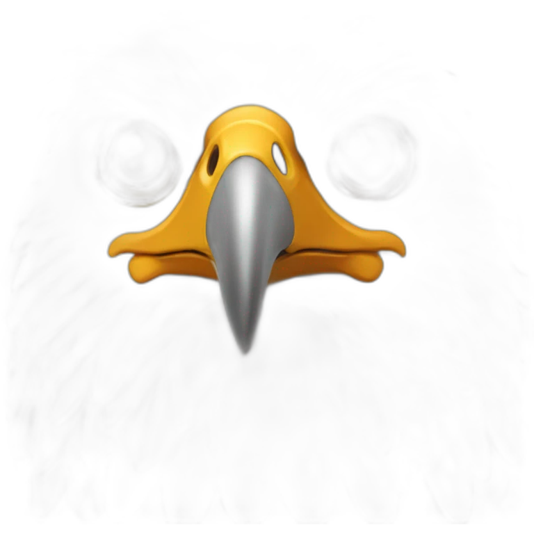 Eagle With orange and white plumage emoji
