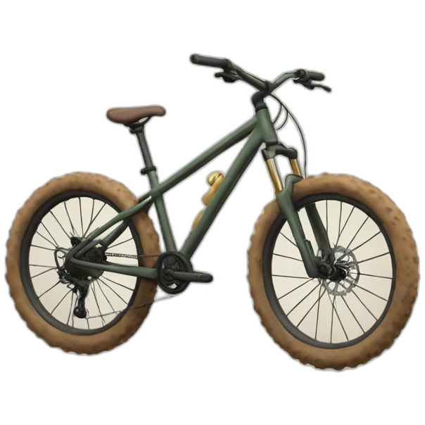 mtb bicycle with dirt emoji
