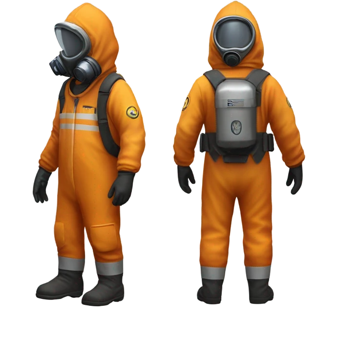 Rust game with hazmat su emoji