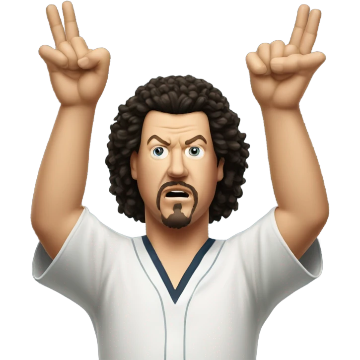 Kenny powers sticking middle fingers up emoji
