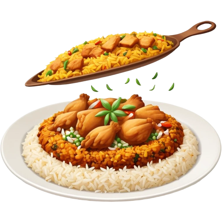I want one biriyani plate fly in the sky emoji