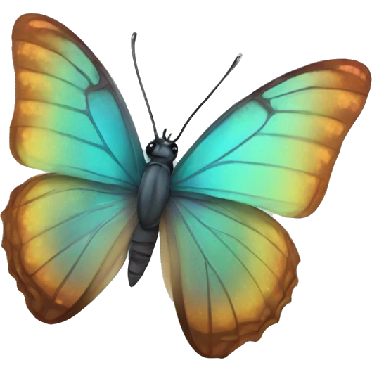 iridescent butterfly emoji