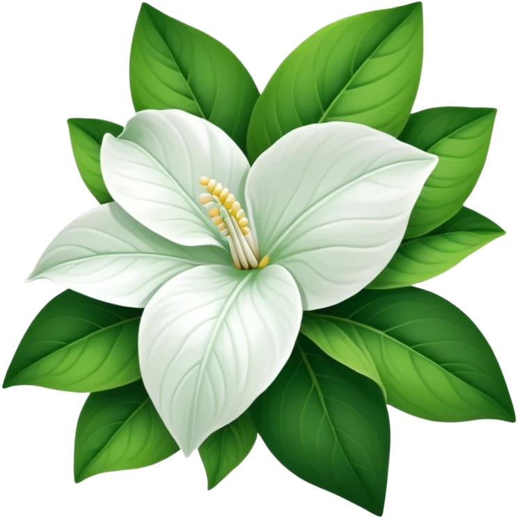 Great White Trillium with emoji