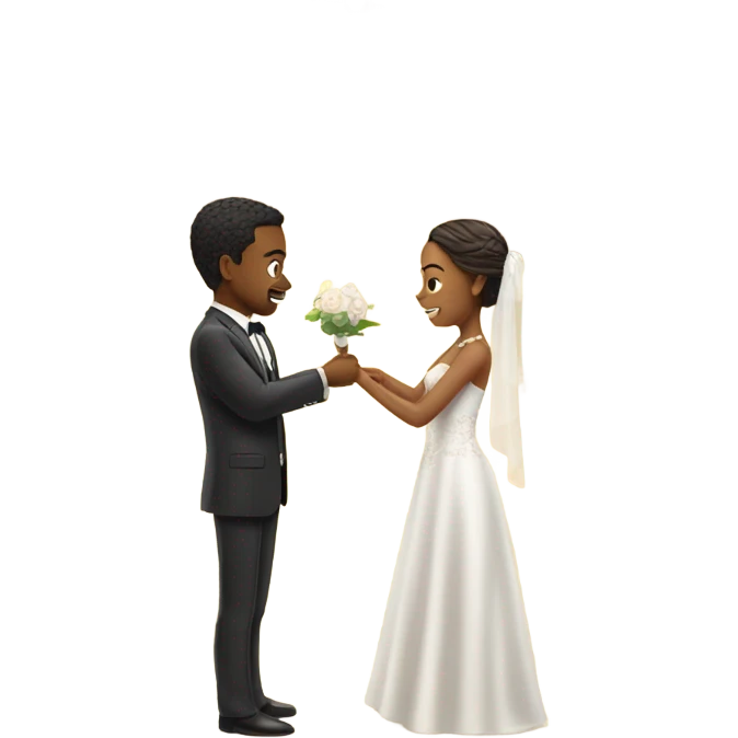 Las Vegas wedding emoji