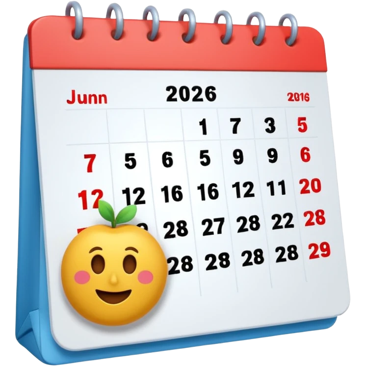 2026/ 03/ 08 Calendar 3d animation Ai emoji