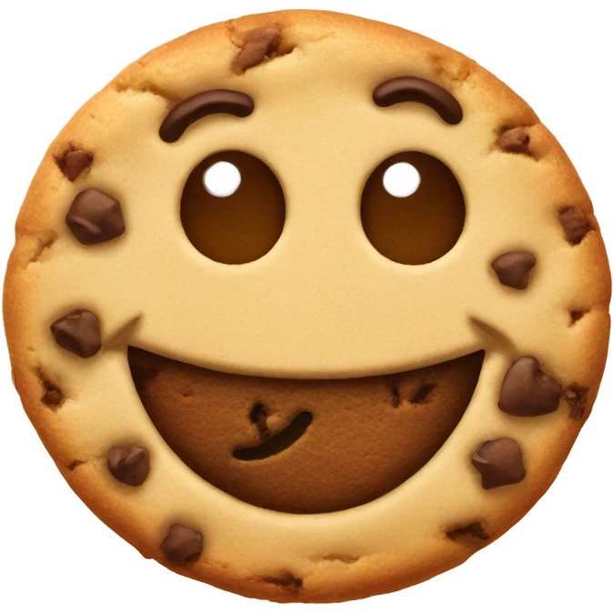 Happy cookie emoji