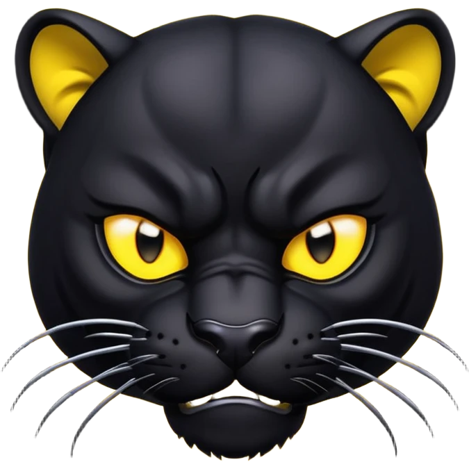 angry panther animal emoji