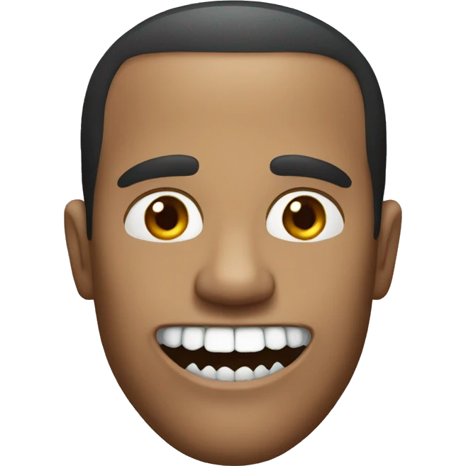 Man with shark teeth emoji