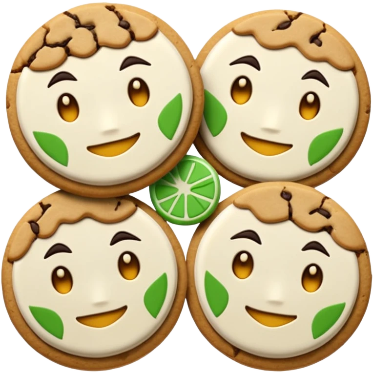 Genji cookie emoji, simple and cute emoji