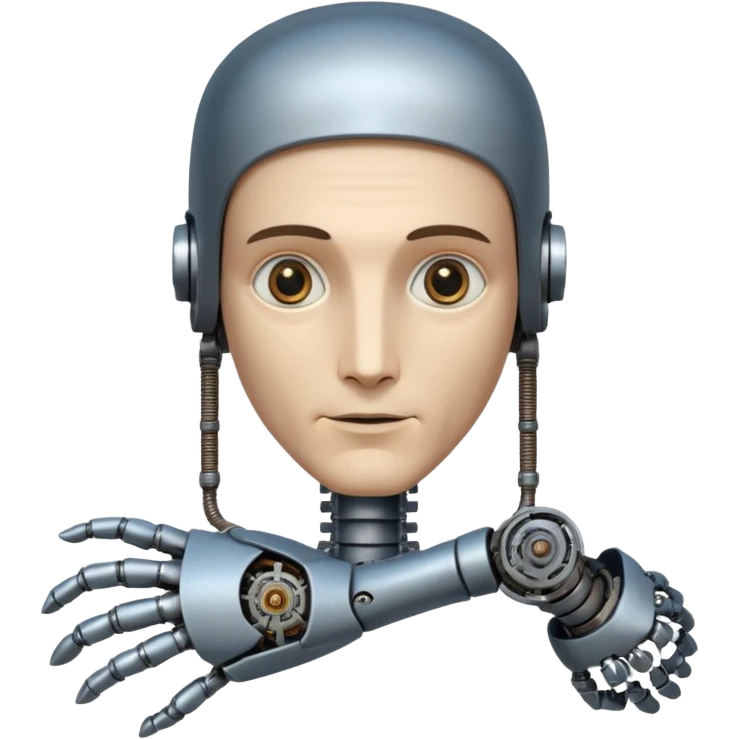 Make a half robot half Leonardo Davinci  emoji