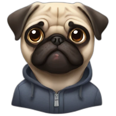 pug man emoji