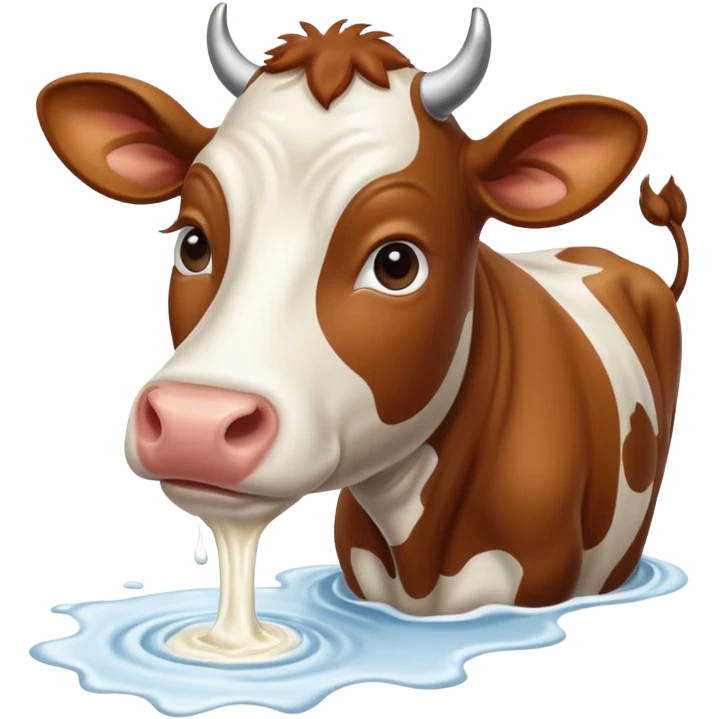 cow making milk emoji
