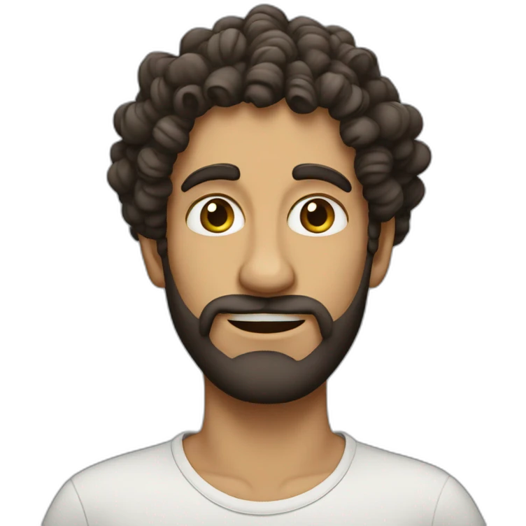 jew with curls emoji